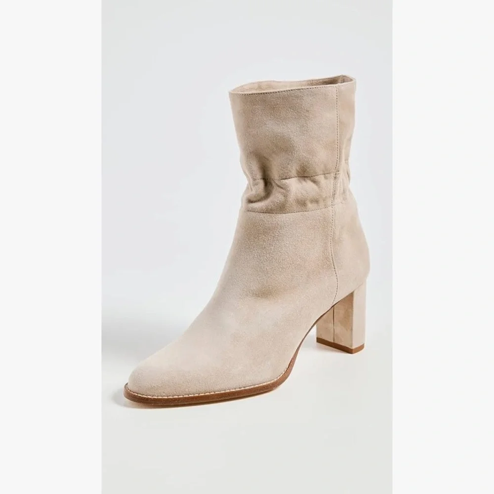 $775 Marion Parke Lola Suede Pull On Luxury Ankle Bootie women size 42